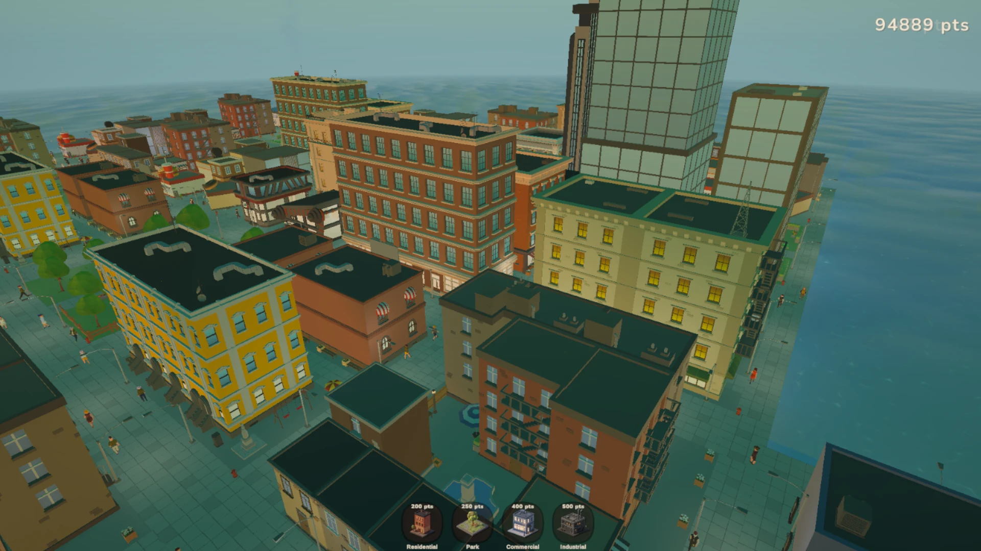 Upgraded buildings in the current city