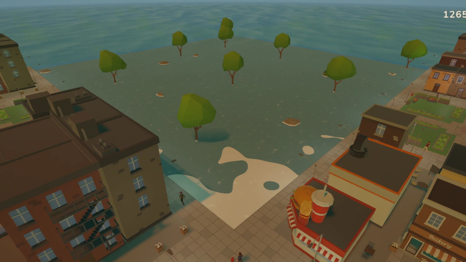 New land rises from the water